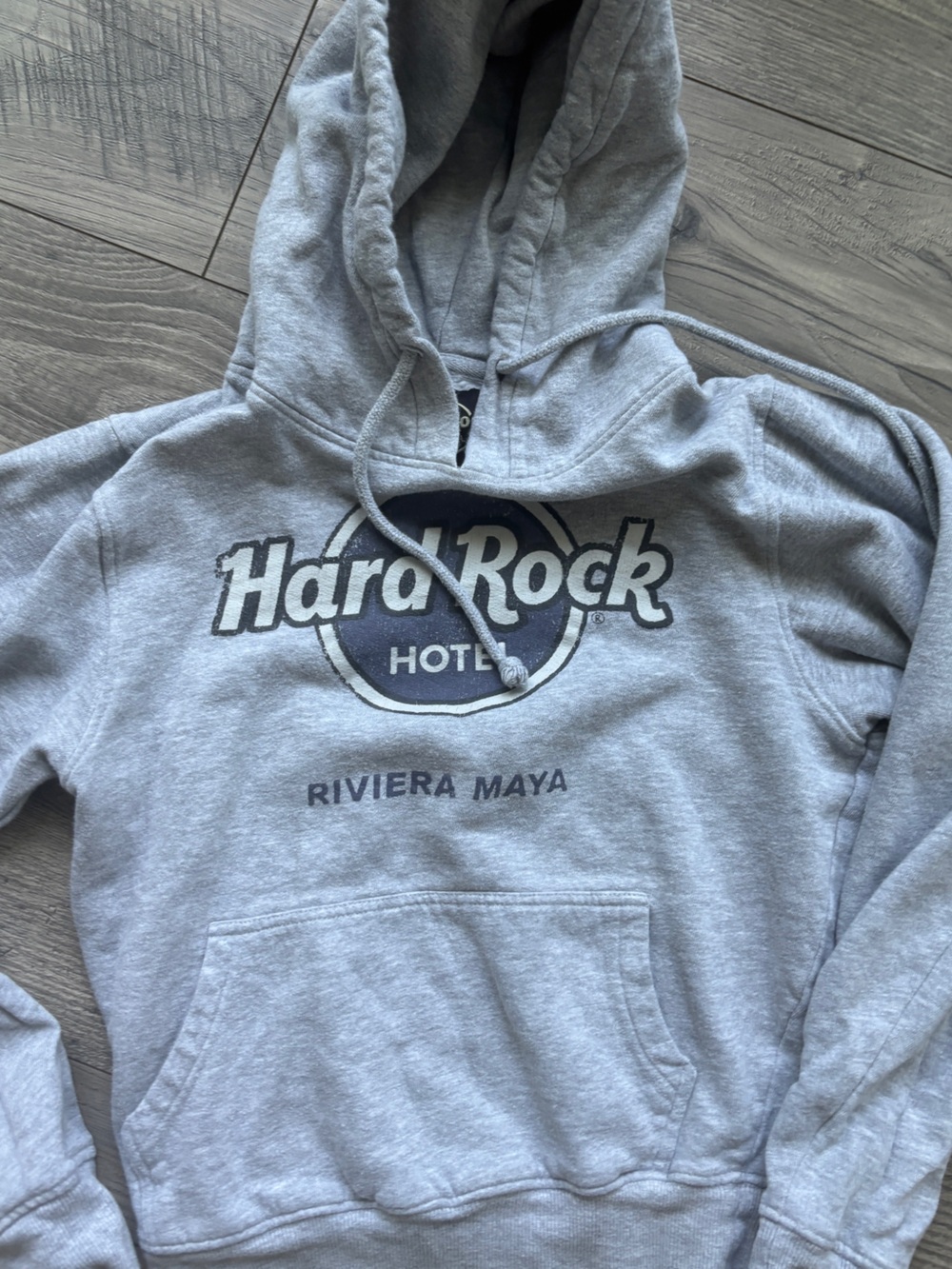 Hard Rock Cafe Gray and Navy Logo Sweatshirt